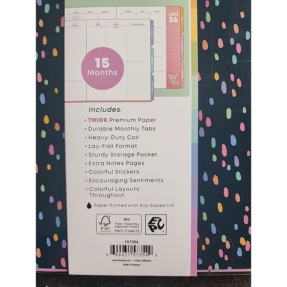 LiveWell Weekly/Monthly Planner Medium 2026 7x9